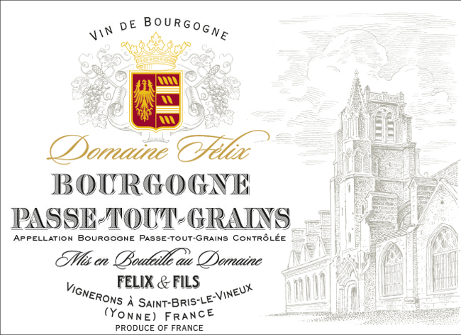 Etiquette Bourgogne Passe-Tout-Grains